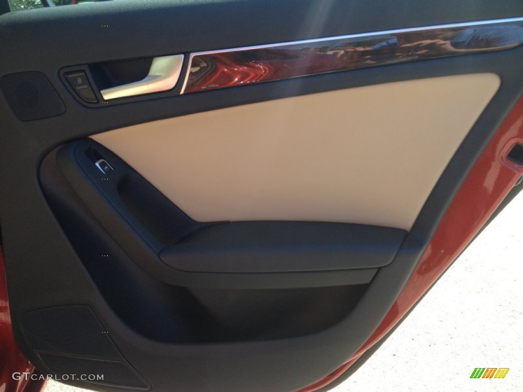 2013 A4 2.0T quattro Sedan - Volcano Red Metallic / Velvet Beige/Black photo #25