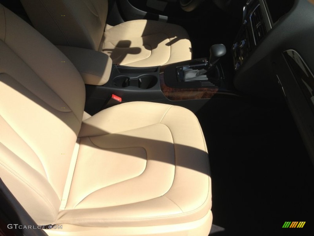 2013 A4 2.0T quattro Sedan - Volcano Red Metallic / Velvet Beige/Black photo #26