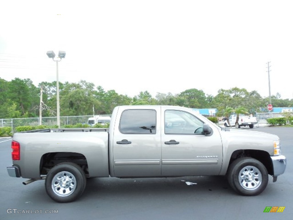 2013 Silverado 1500 LT Crew Cab - Mocha Steel Metallic / Light Titanium/Dark Titanium photo #9