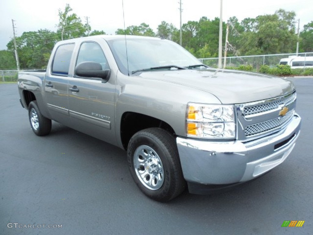 2013 Silverado 1500 LT Crew Cab - Mocha Steel Metallic / Light Titanium/Dark Titanium photo #10