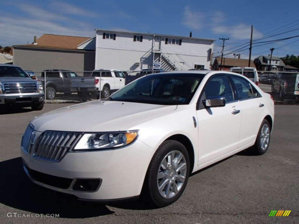 2012 MKZ FWD - White Platinum Metallic Tri-Coat / Cashmere photo #1