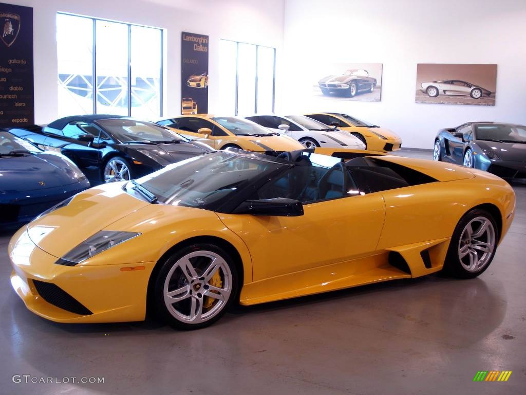 2009 Murcielago LP640 Roadster - Giallo Orion (Yellow) / Nero Perseus photo #2