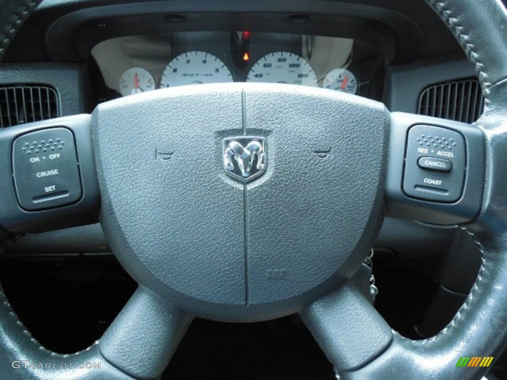 2004 Dodge Ram 1500 SRT-10 Regular Cab Dark Slate Gray Steering Wheel Photo #83986347