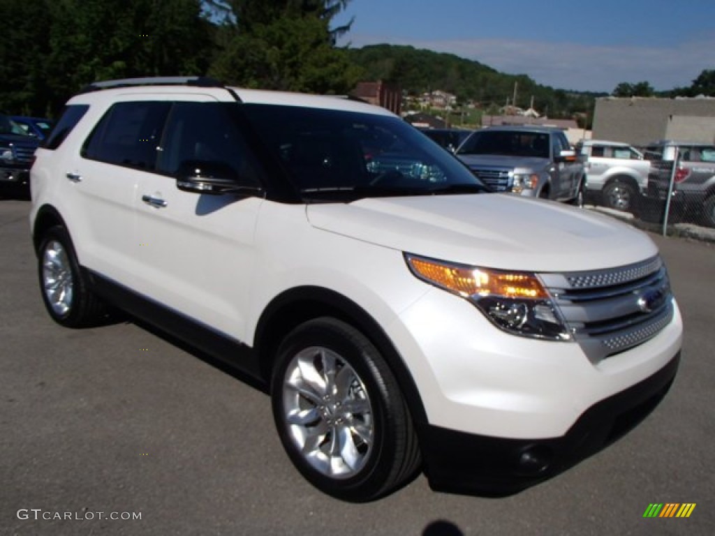 White Platinum 2014 Ford Explorer XLT 4WD Exterior Photo #83986785