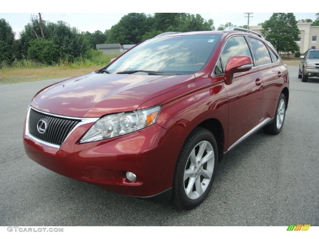 2010 RX 350 - Matador Red Mica / Parchment/Brown Walnut photo #2