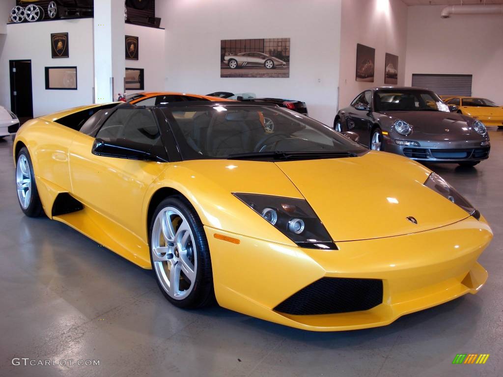 2009 Murcielago LP640 Roadster - Giallo Orion (Yellow) / Nero Perseus photo #3
