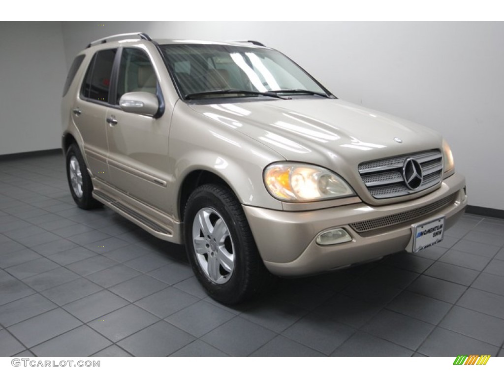 2005 ML 350 4Matic - Desert Silver Metallic / Java photo #1