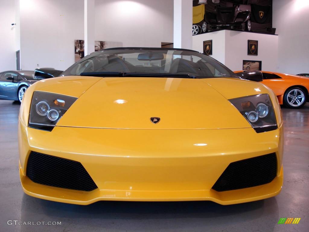 2009 Murcielago LP640 Roadster - Giallo Orion (Yellow) / Nero Perseus photo #5