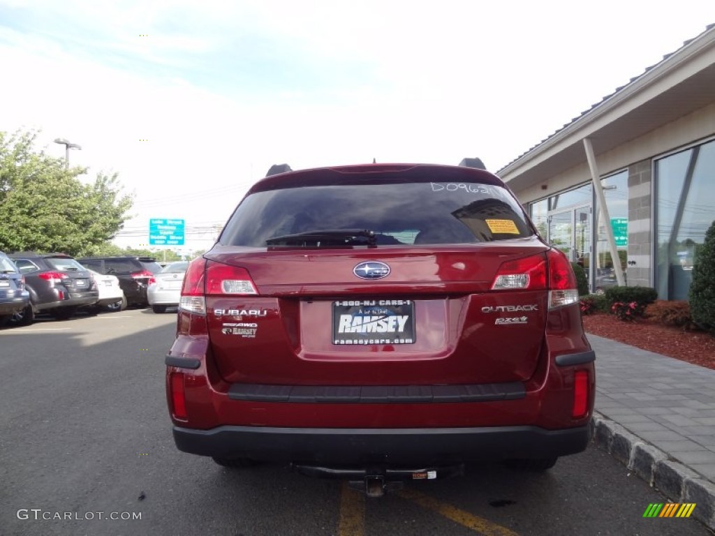2011 Outback 2.5i Limited Wagon - Ruby Red Pearl / Warm Ivory photo #4
