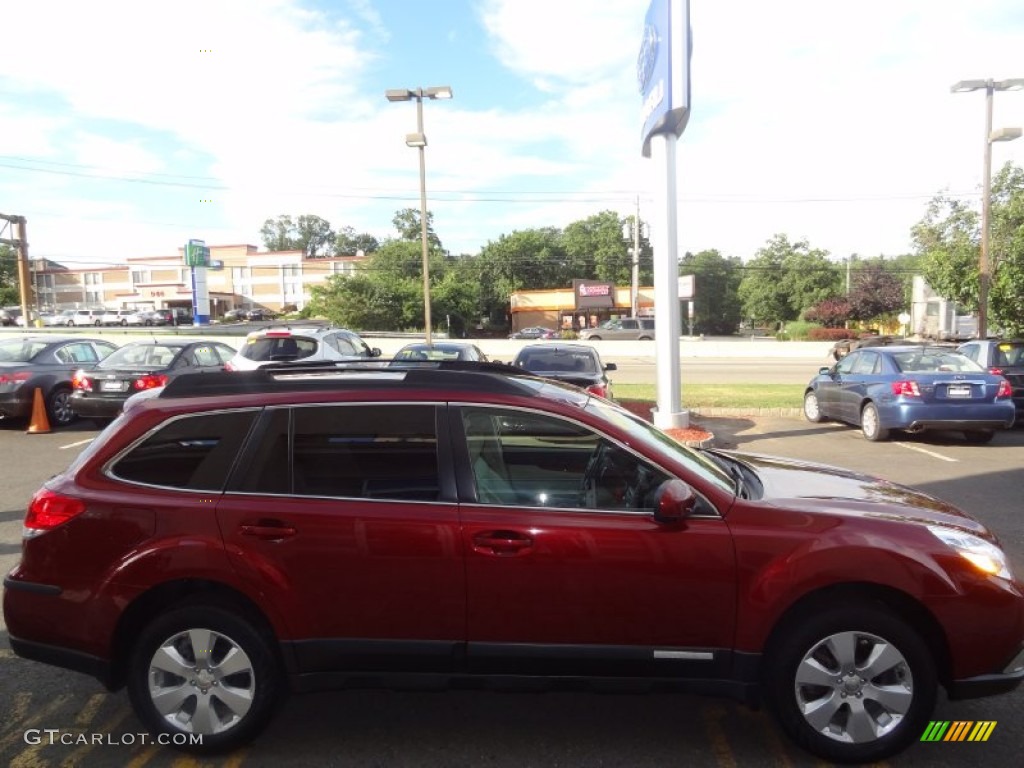 2011 Outback 2.5i Limited Wagon - Ruby Red Pearl / Warm Ivory photo #6