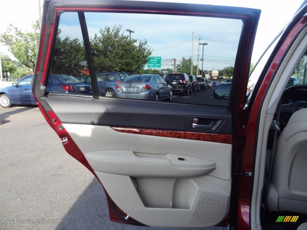 2011 Outback 2.5i Limited Wagon - Ruby Red Pearl / Warm Ivory photo #21