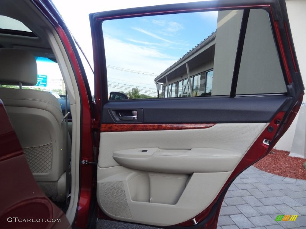 2011 Outback 2.5i Limited Wagon - Ruby Red Pearl / Warm Ivory photo #22