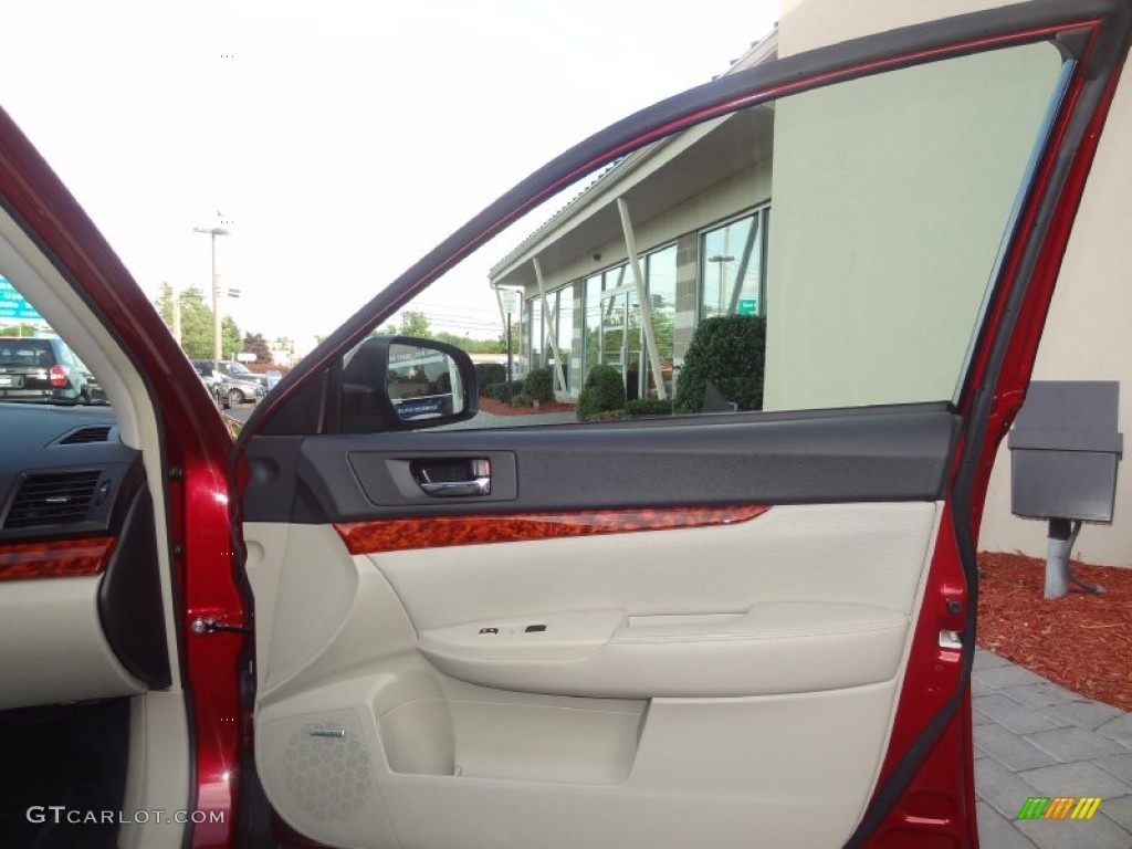 2011 Outback 2.5i Limited Wagon - Ruby Red Pearl / Warm Ivory photo #23