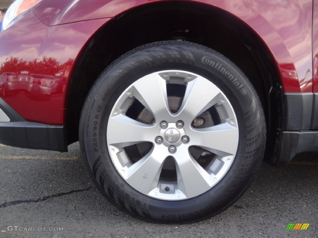 2011 Outback 2.5i Limited Wagon - Ruby Red Pearl / Warm Ivory photo #28