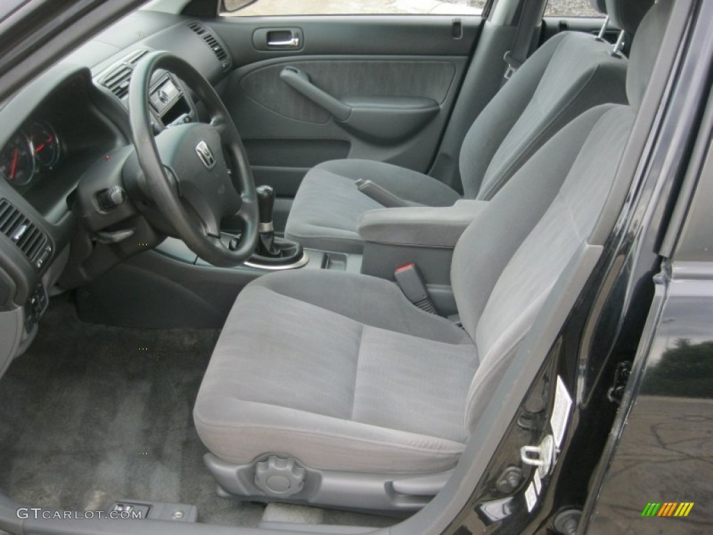 Gray Interior 2003 Honda Civic EX Sedan Photo #83990184