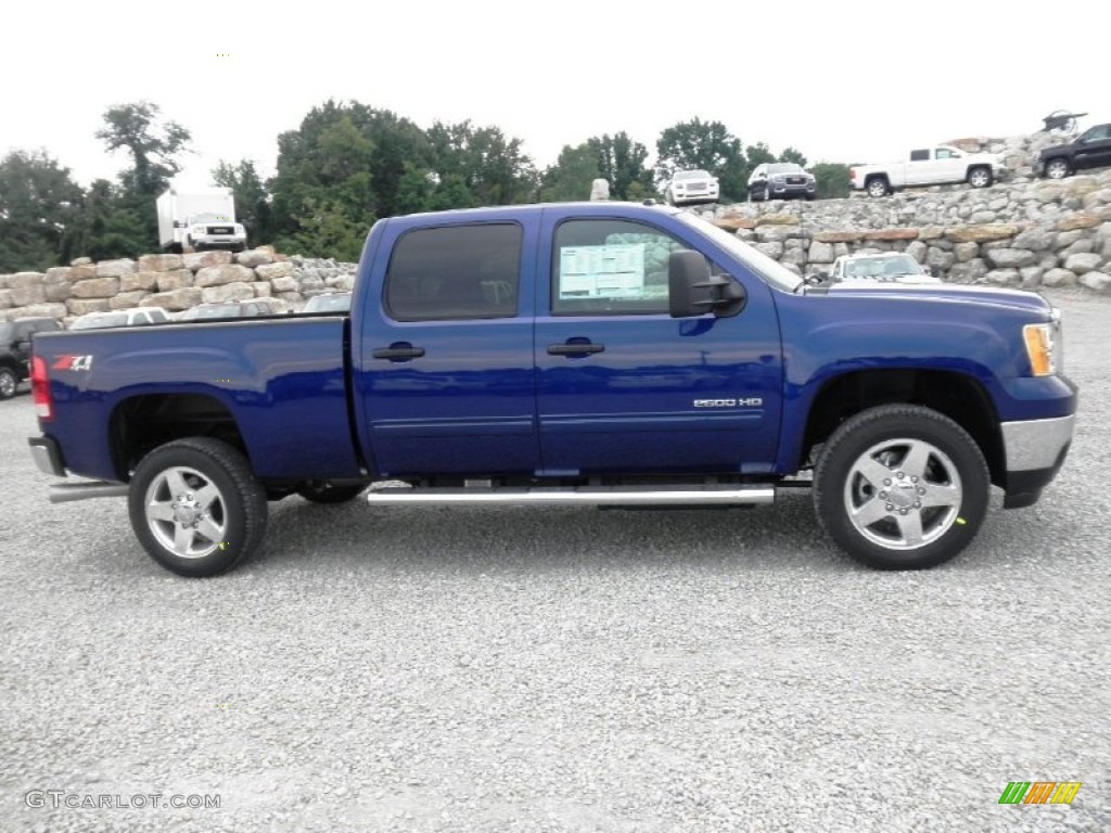 Heritage Blue Metallic 2014 GMC Sierra 2500HD SLE Crew Cab 4x4 Exterior Photo #83992224