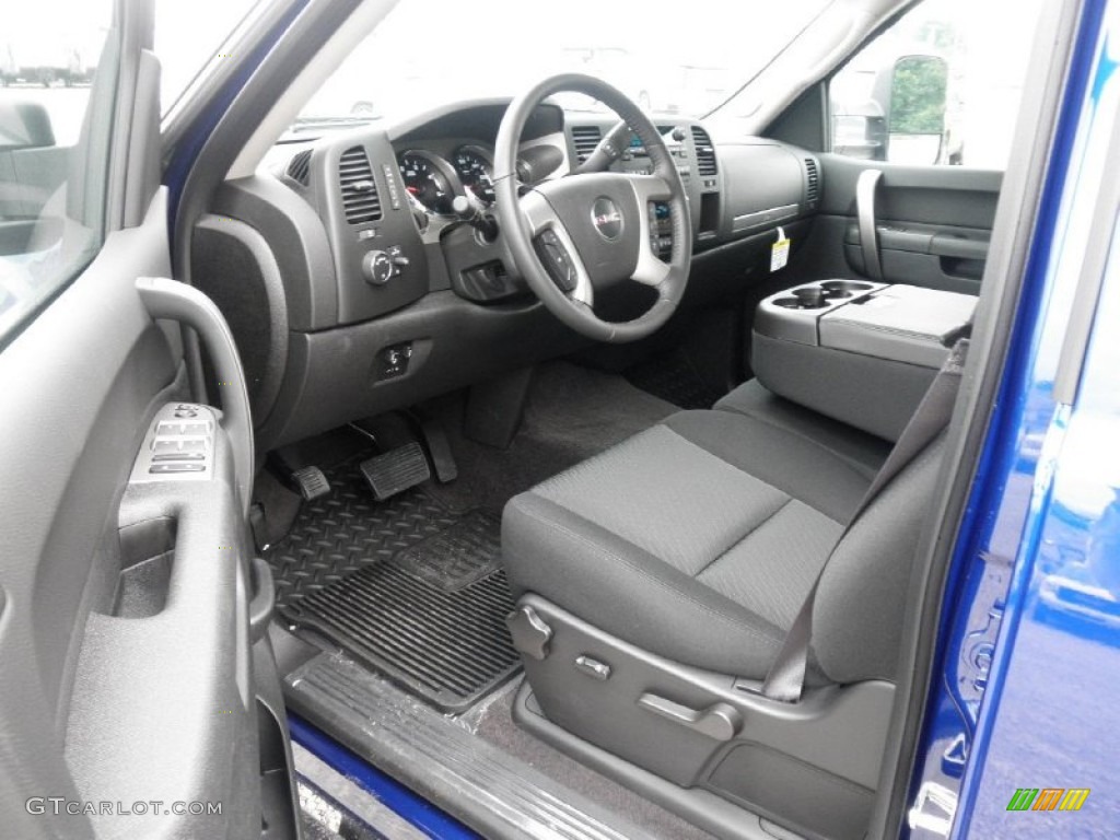 Ebony Interior 2014 GMC Sierra 2500HD SLE Crew Cab 4x4 Photo #83992353