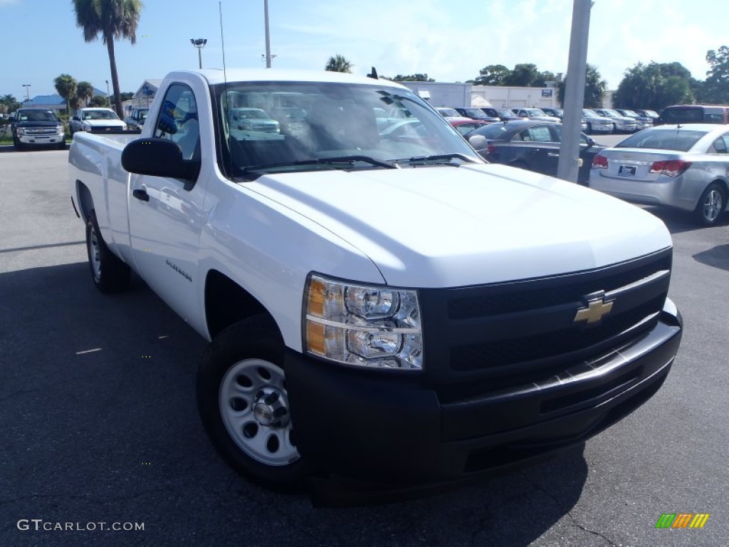 2009 Silverado 1500 Regular Cab - Summit White / Dark Titanium photo #1