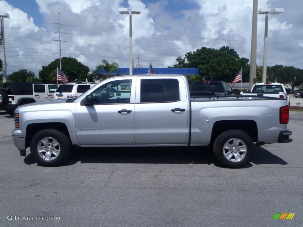 2014 Silverado 1500 LT Crew Cab - Silver Ice Metallic / Jet Black photo #3