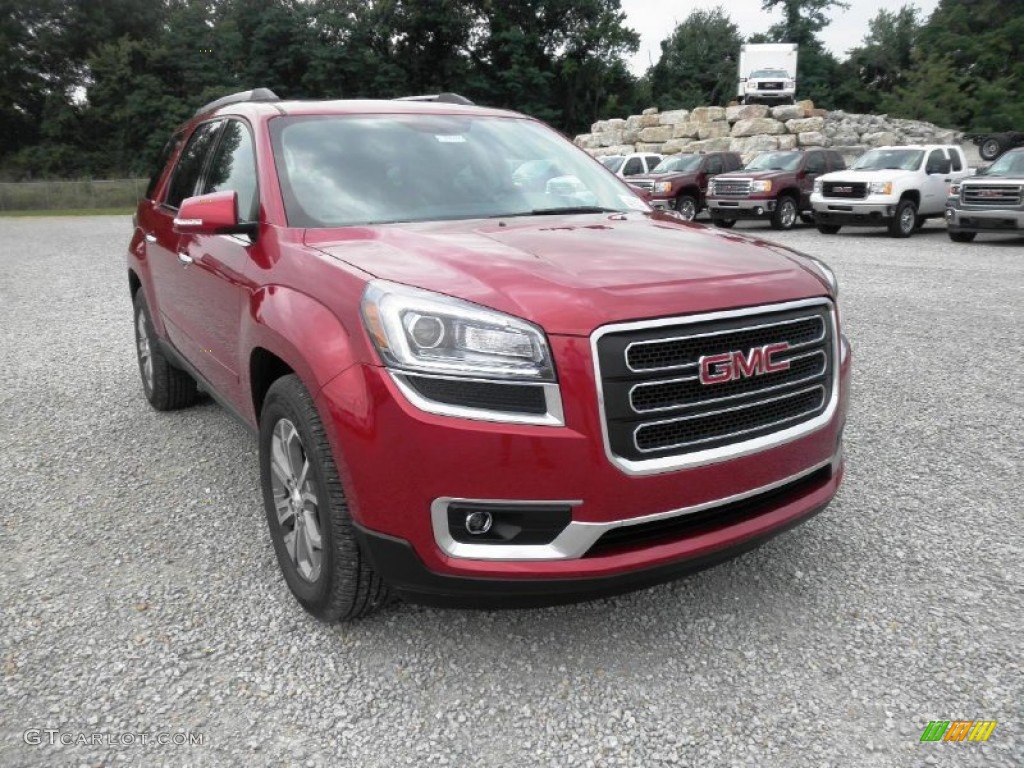 Crystal Red Tintcoat 2014 GMC Acadia SLT Exterior Photo #83992926