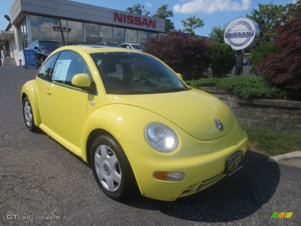 1999 New Beetle GLS Coupe - Yellow / Black photo #1