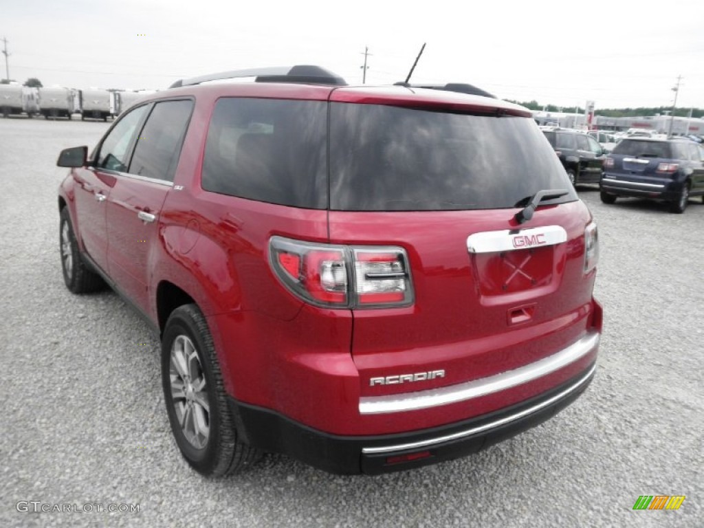 Crystal Red Tintcoat 2014 GMC Acadia SLT Exterior Photo #83993514