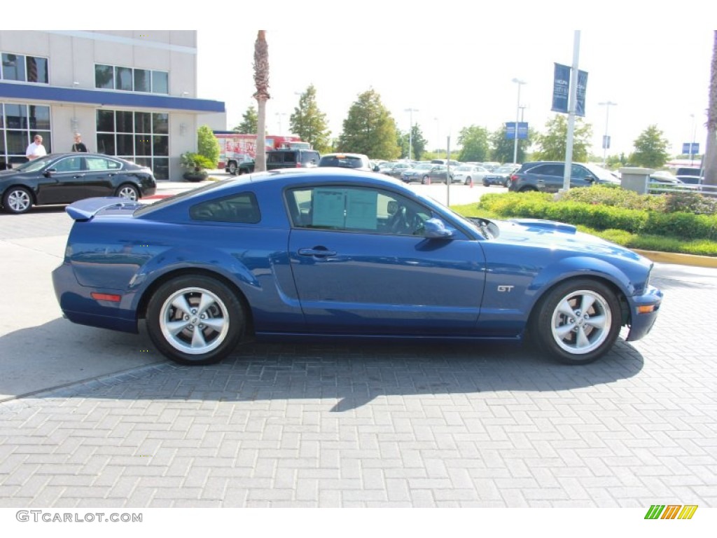 2009 Mustang GT Premium Coupe - Vista Blue Metallic / Light Graphite photo #6