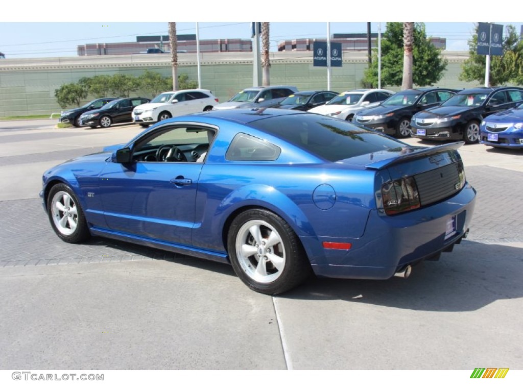 2009 Mustang GT Premium Coupe - Vista Blue Metallic / Light Graphite photo #7