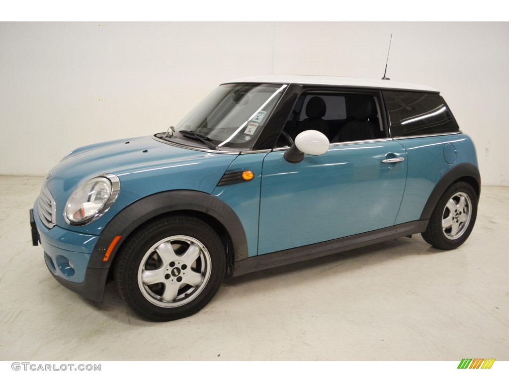 2007 Cooper Hardtop - Oxygen Blue / Grey/Carbon Black photo #6