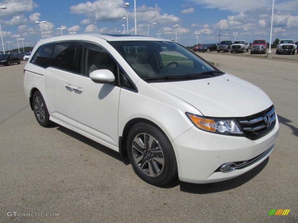 2014 Odyssey Touring Elite - White Diamond Pearl / Gray photo #5