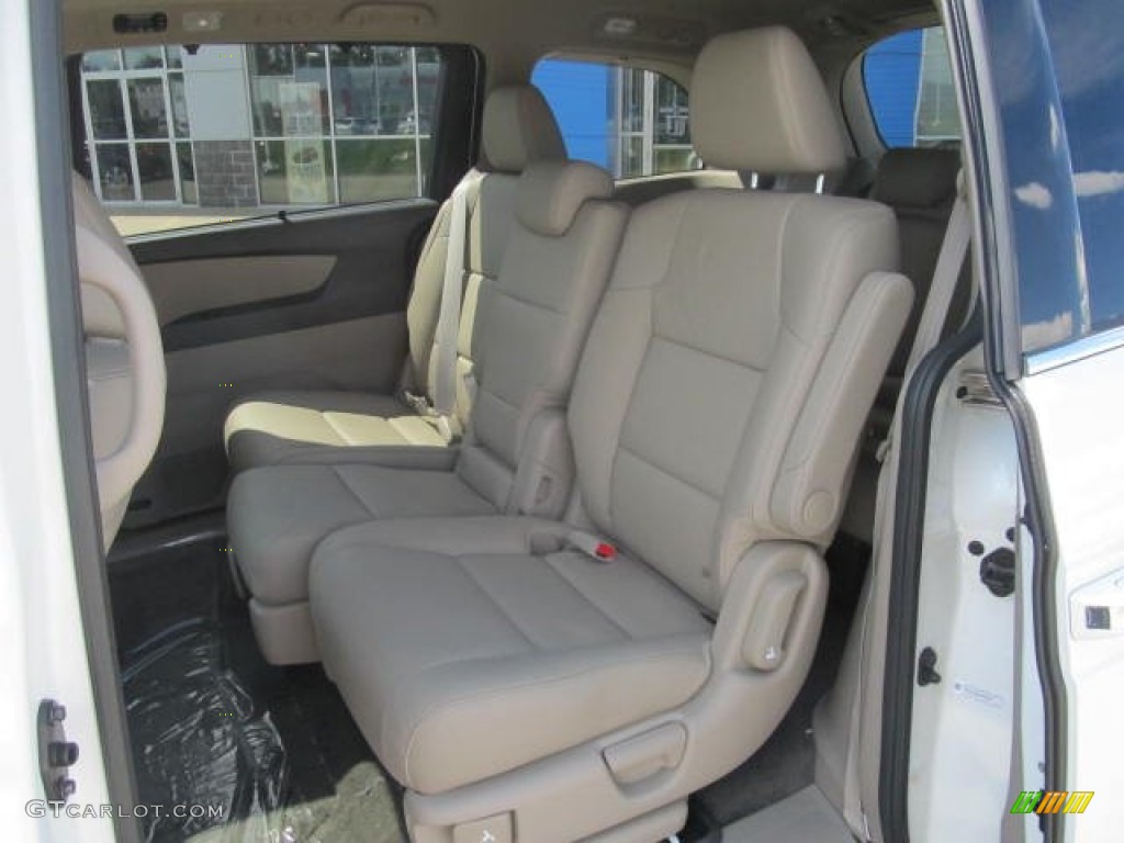 Gray Interior 2014 Honda Odyssey Touring Elite Photo #83996721