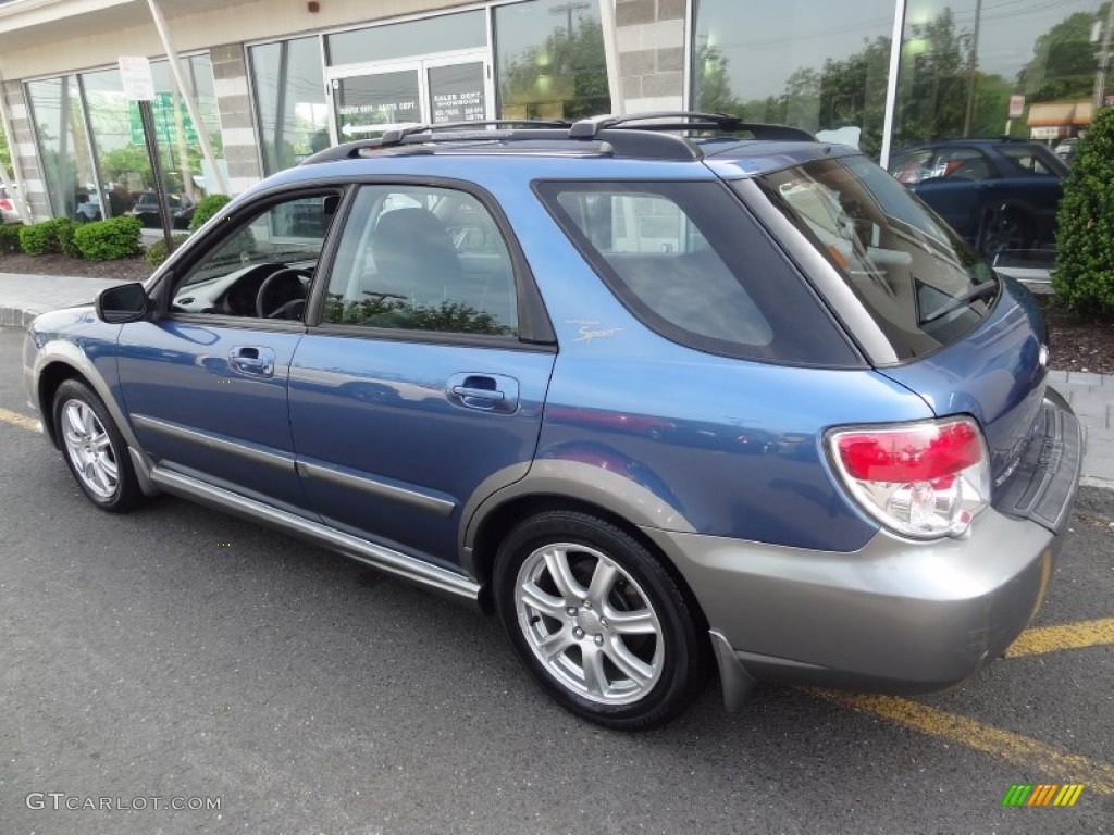 2007 Impreza Outback Sport Wagon - Newport Blue Pearl / Anthracite Black photo #4