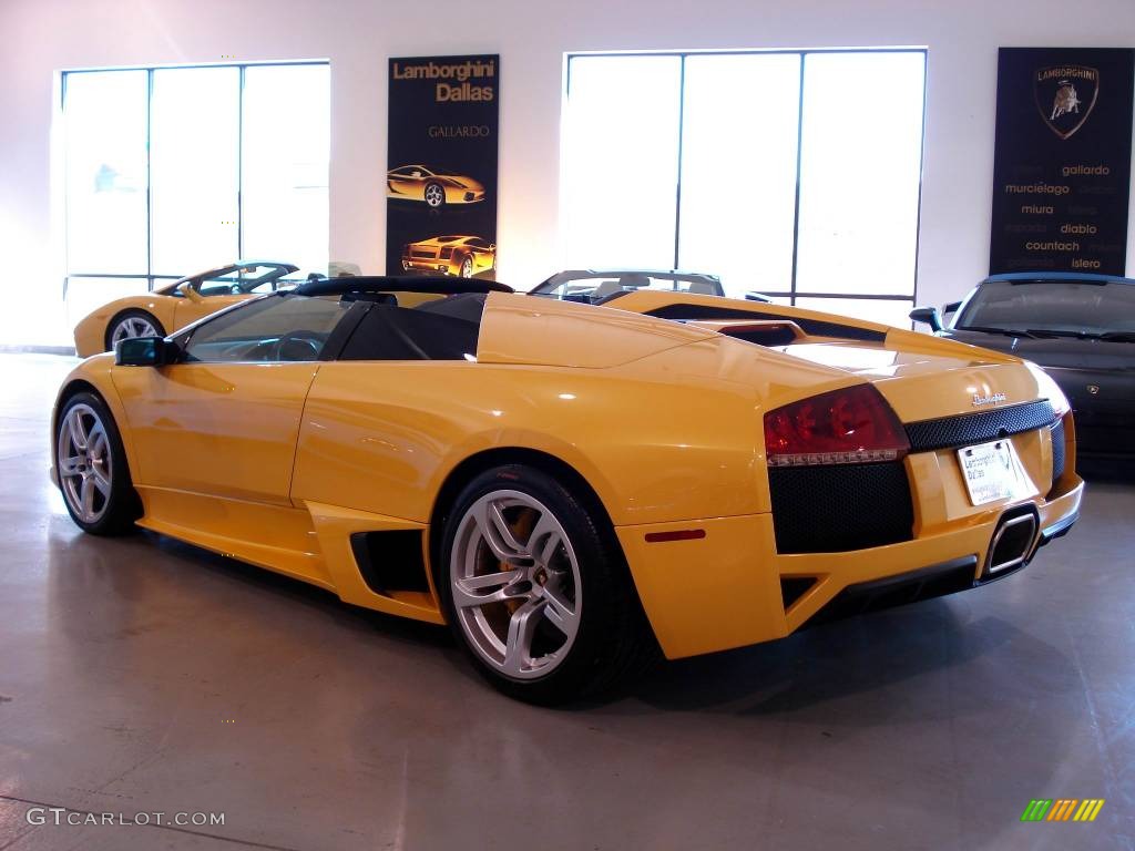 2009 Murcielago LP640 Roadster - Giallo Orion (Yellow) / Nero Perseus photo #13
