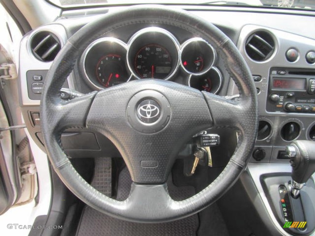 2004 Toyota Matrix XR AWD Stone Gray Steering Wheel Photo #83998092