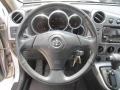 2004 Toyota Matrix Stone Gray Interior Steering Wheel Photo