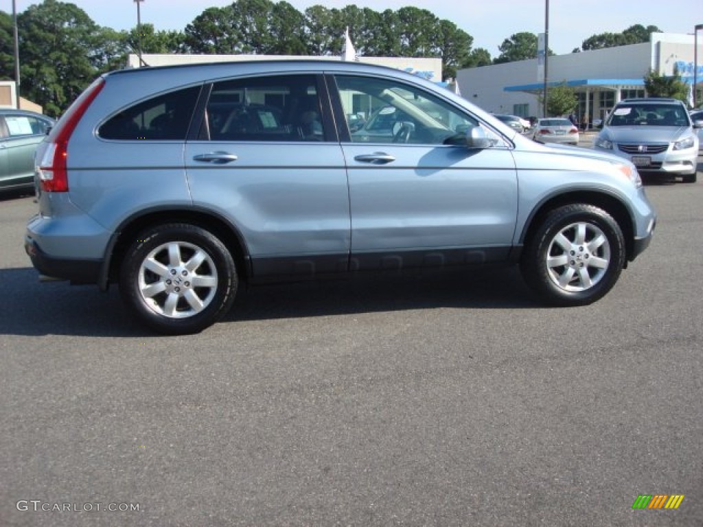 2008 CR-V EX-L 4WD - Glacier Blue Metallic / Gray photo #7