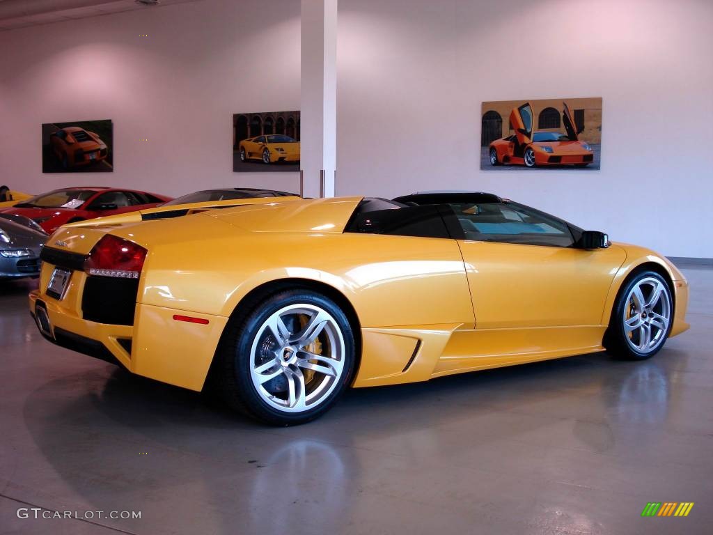 2009 Murcielago LP640 Roadster - Giallo Orion (Yellow) / Nero Perseus photo #14
