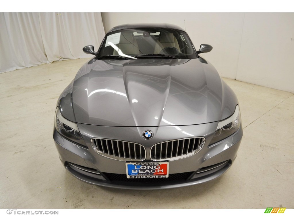 2011 Z4 sDrive35i Roadster - Space Gray Metallic / Ivory White photo #4