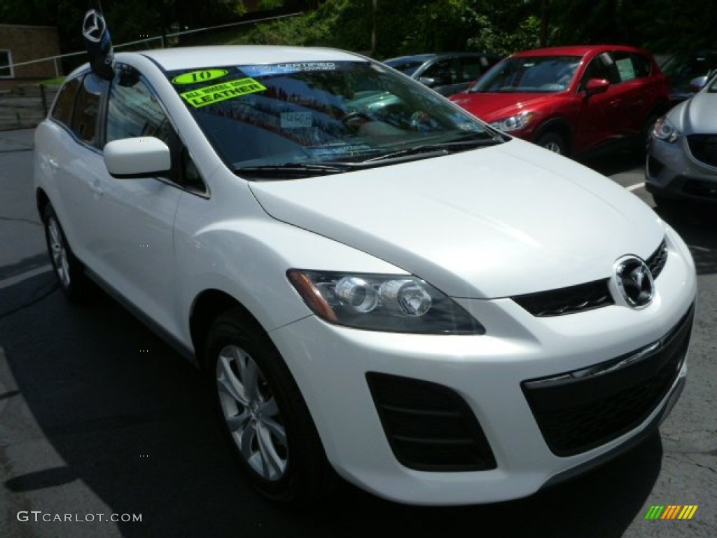 Crystal White Pearl Mica 2010 Mazda CX-7 s Touring AWD Exterior Photo #83999049