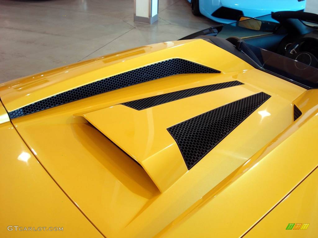 2009 Murcielago LP640 Roadster - Giallo Orion (Yellow) / Nero Perseus photo #15