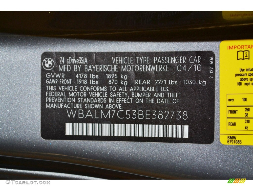 2011 Z4 sDrive35i Roadster - Space Gray Metallic / Ivory White photo #8