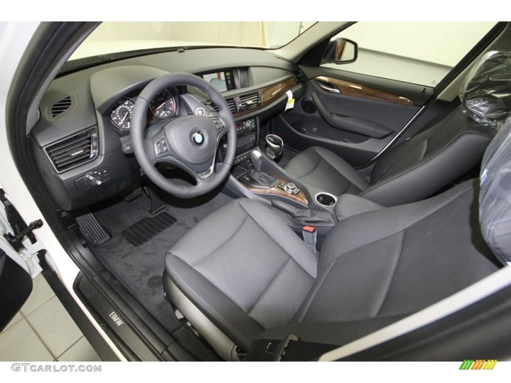 Black Interior 2014 BMW X1 xDrive35i Photo #83999385
