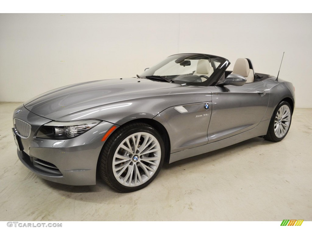 2011 Z4 sDrive35i Roadster - Space Gray Metallic / Ivory White photo #14