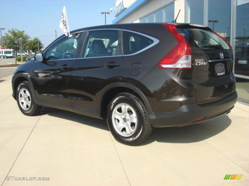 2013 CR-V LX - Kona Coffee Metallic / Black photo #4