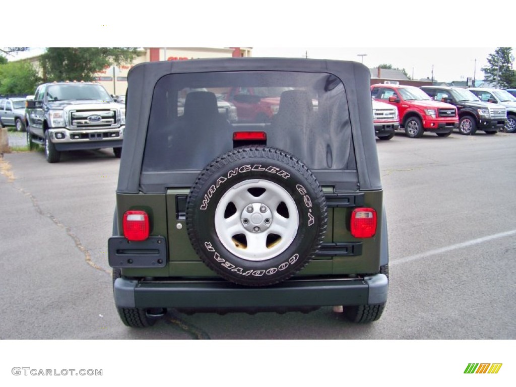 2006 Wrangler Sport 4x4 - Jeep Green Metallic / Dark Slate Gray photo #6