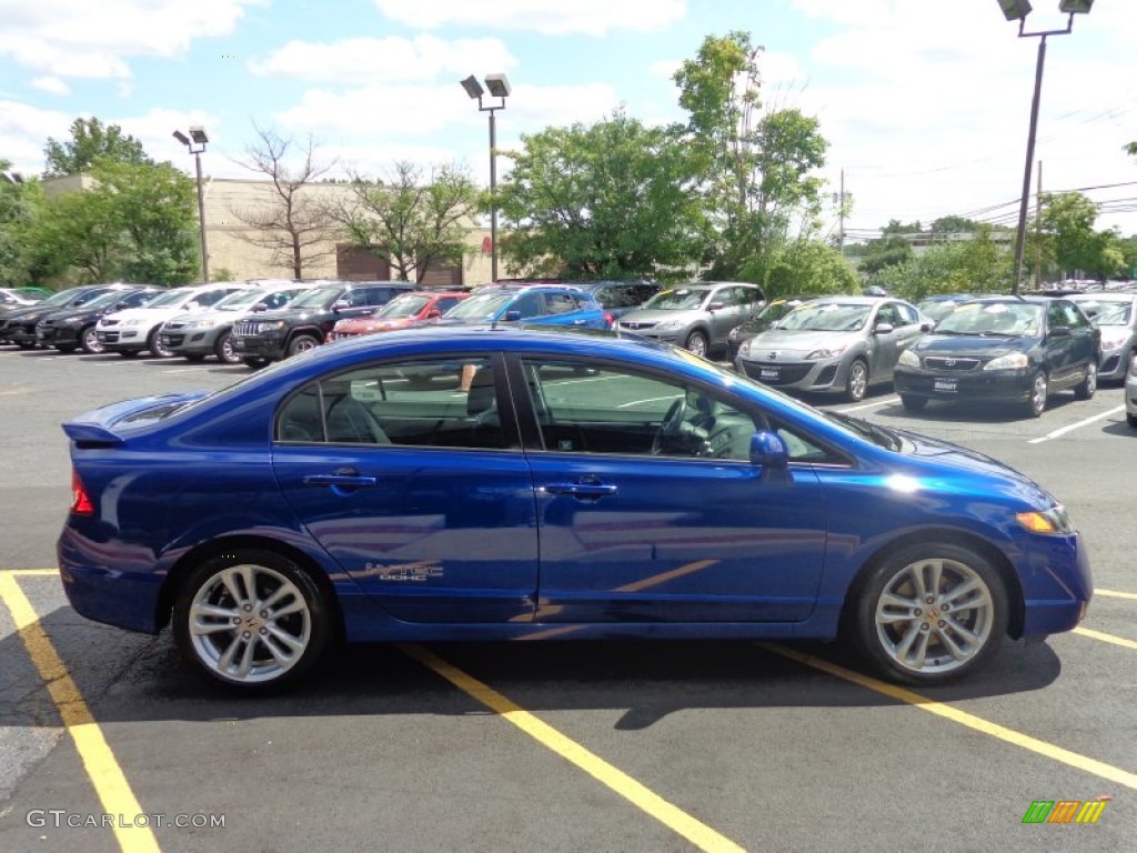 2007 Civic Si Sedan - Fiji Blue Metallic / Black photo #4