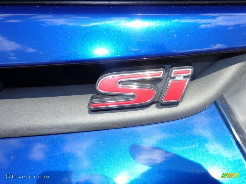 2007 Civic Si Sedan - Fiji Blue Metallic / Black photo #5
