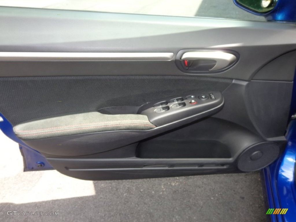 2007 Civic Si Sedan - Fiji Blue Metallic / Black photo #18