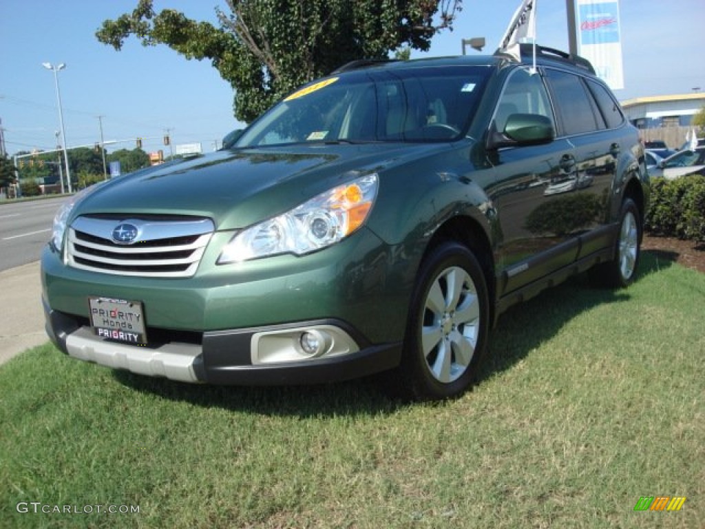 2011 Outback 2.5i Limited Wagon - Cypress Green Pearl / Warm Ivory photo #1