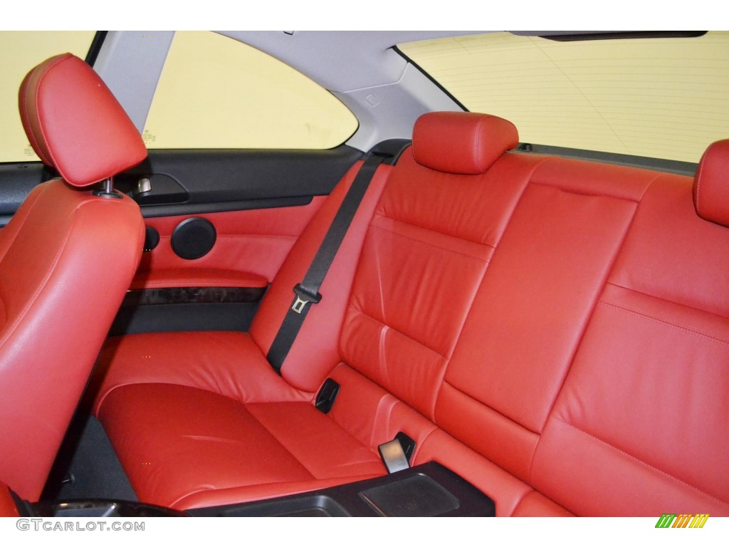 Coral Red/Black Interior 2008 BMW 3 Series 328i Coupe Photo #84002070